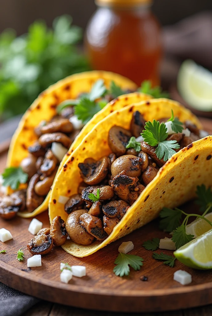 tacos con setas
