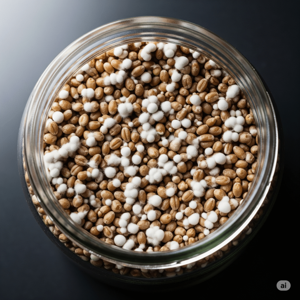 Micelio en grano