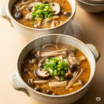 sopa miso de setas