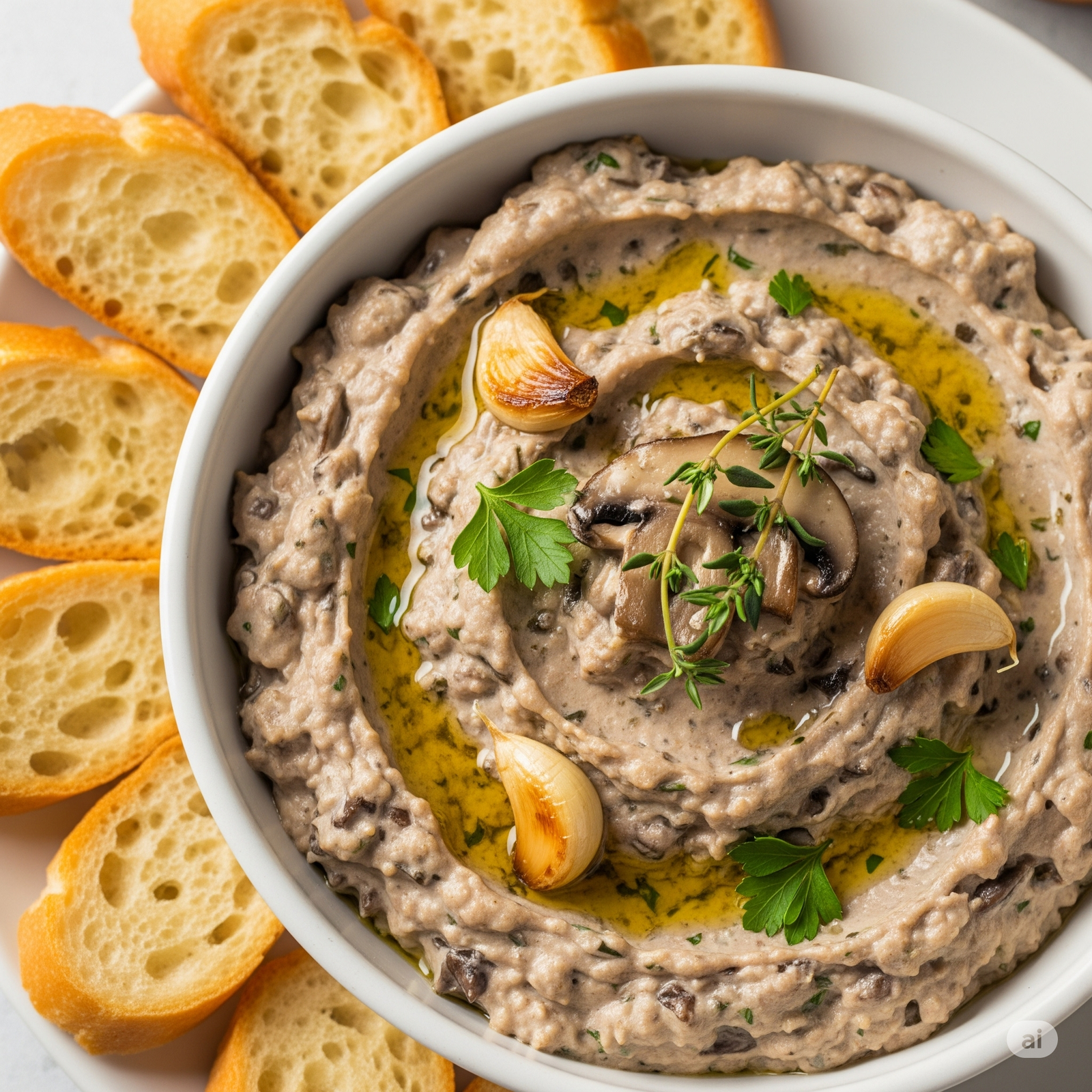 Dip de setas hongos